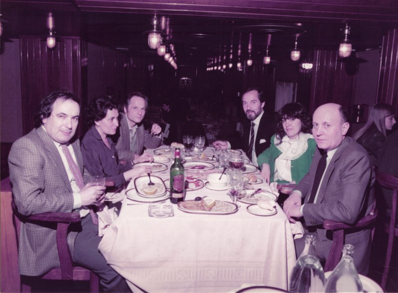 1983 - Con María Moreno, Antonio López, Claudio Bravo, Marisa Toral y Pierre Levai